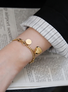 欧美时尚大桃心嘻手链