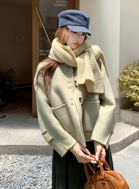 正版手工缝制驼绒+桑蚕丝双面羊绒大衣时尚减龄轻软柔暖羊毛外套