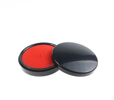 得力9870 秒干印台快干印泥油 指纹按手印泥 直径80 圆形公章