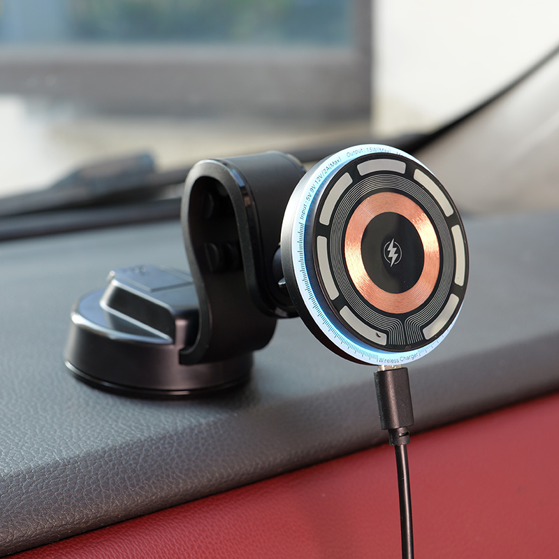 车载手机无线充电器磁吸式
