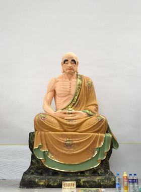 大型木雕十八罗汉像手工定制青铜黄铜铸造泥塑玻璃钢树脂生漆脱胎