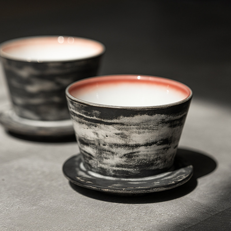 泰摩x落山有物陶瓷滤杯 挂绳杯 咖啡品鉴杯口杯 艺术家系列限量版