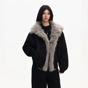 Syri座山雕立领棉服外套无性别穿搭秋冬宽松百搭休闲保暖复古棉衣