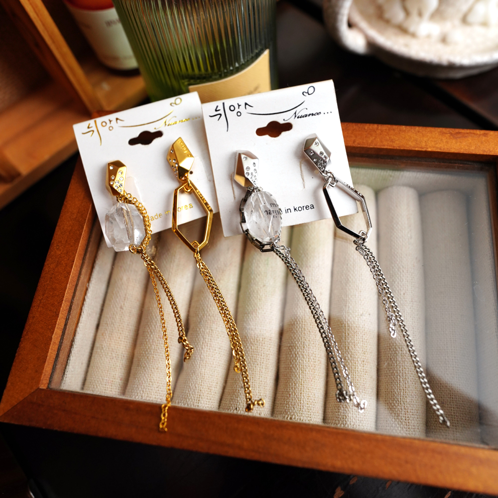 nuance日韩女性不对称耳钉