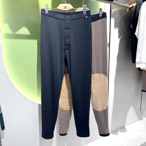 凯蒂芬厚款棉面男士羊毛保暖裤