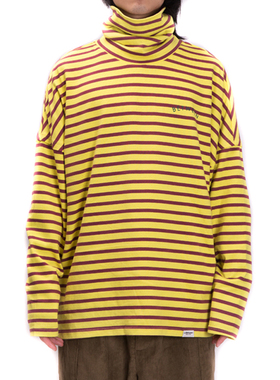 a.t.Between横条纹宽松休闲上衣长袖T恤 不支持退换