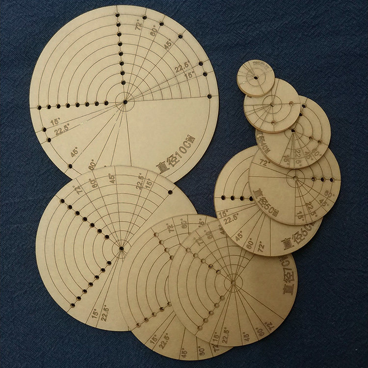 拼布工具 画圆模板套装 手工布艺画图尺子 画圆 画圆弧  圆形尺子