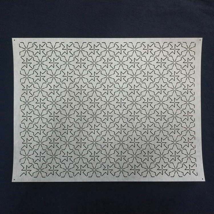 刺子绣画图模板 创意几何图形 手工diy布艺 可重复使用软模板