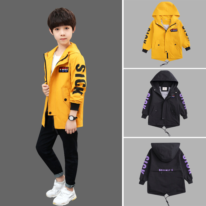童装男童秋季外套2018新款9中大童12-15岁韩版儿童休闲男孩风衣潮在类目 男装, 风衣中 - 来自Buy2taobao.com提供专业的淘宝代购服务
