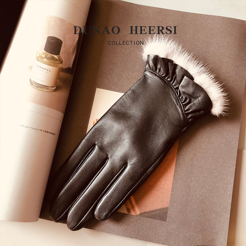 真水貂毛真山羊皮可以触屏