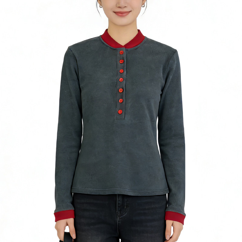 韩系修身显瘦撞色长袖T恤女秋冬内搭打底衫休闲上衣,女装/女士精品,大码内搭,淘宝优惠券,粉丝福利购,淘宝优惠卷