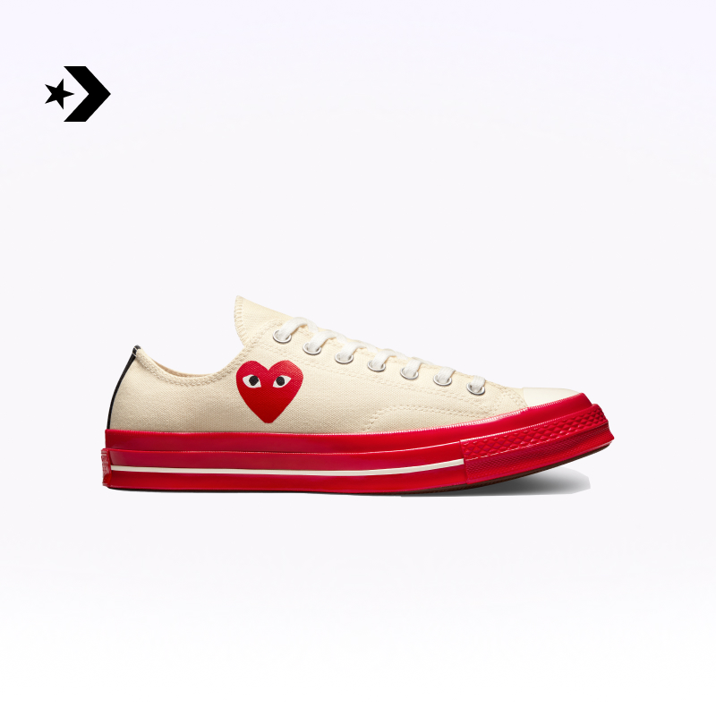 Converse x Comme des Garçons PLAY Chuck 70 Ox 联名款A01796C