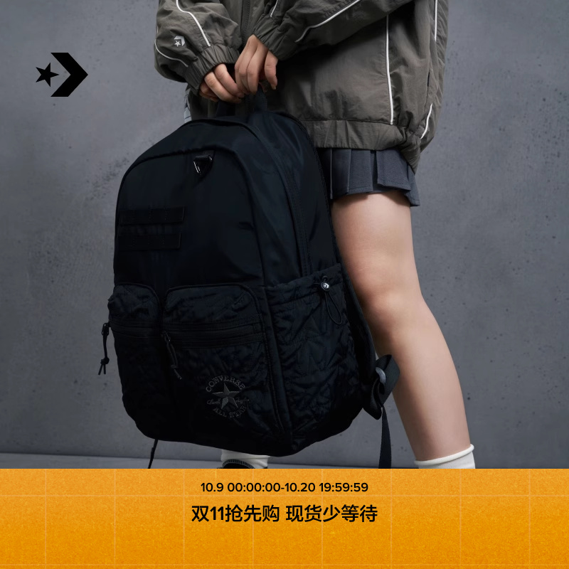 CONVERSE匡威官方 Quilting Backpack男女复古双肩包10027968