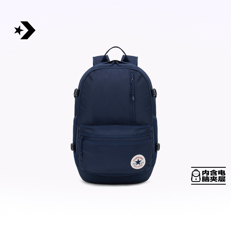 CONVERSE匡威官方 STRAIGHT EDGE夏季多隔层书包男女双肩包UA5797