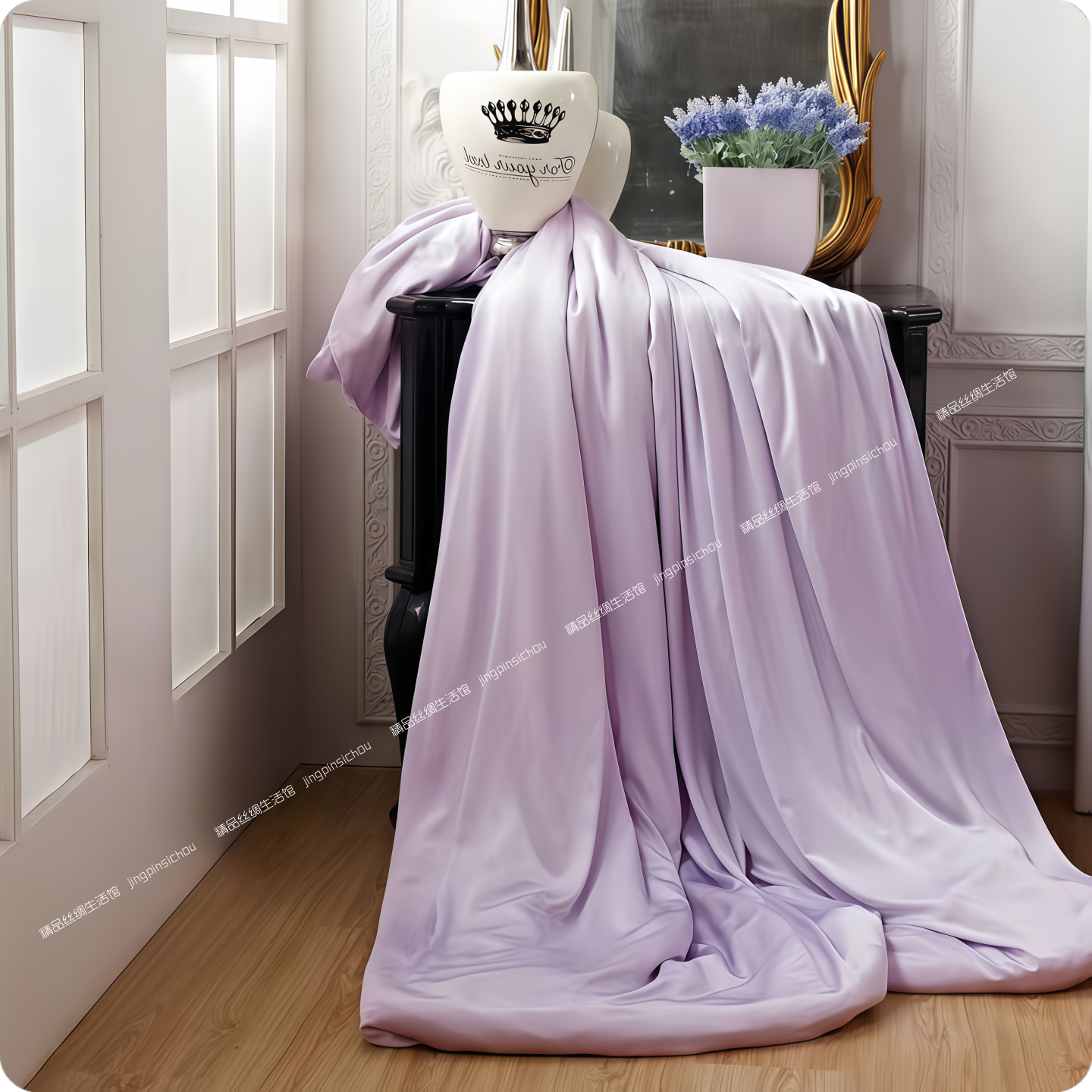 6A正品35姆米抗皱无缝真丝被套