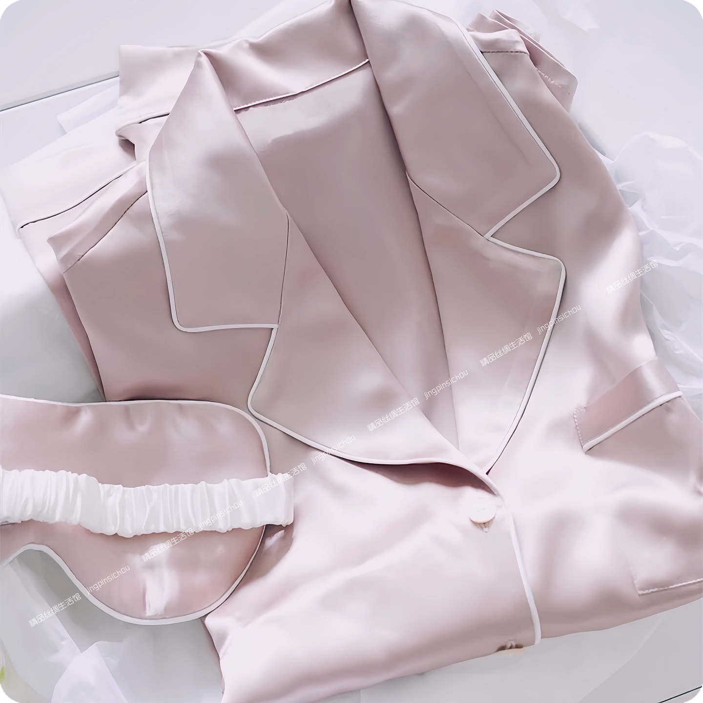 30姆米加厚真丝睡衣女长袖长裤