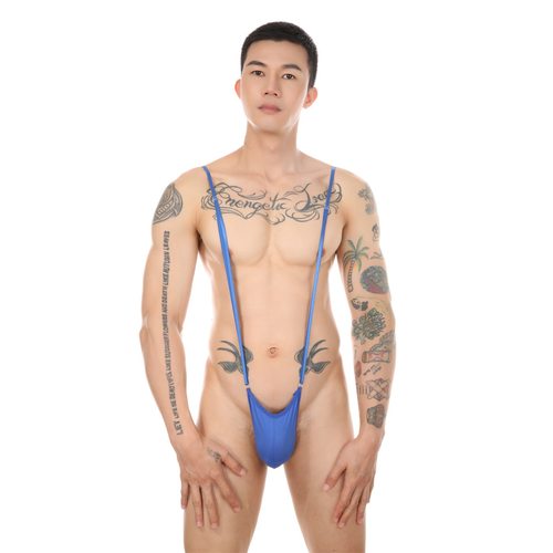 体育生背带式可调连体丁字裤男 男士性感内裤夜店酒吧舞台表演服0