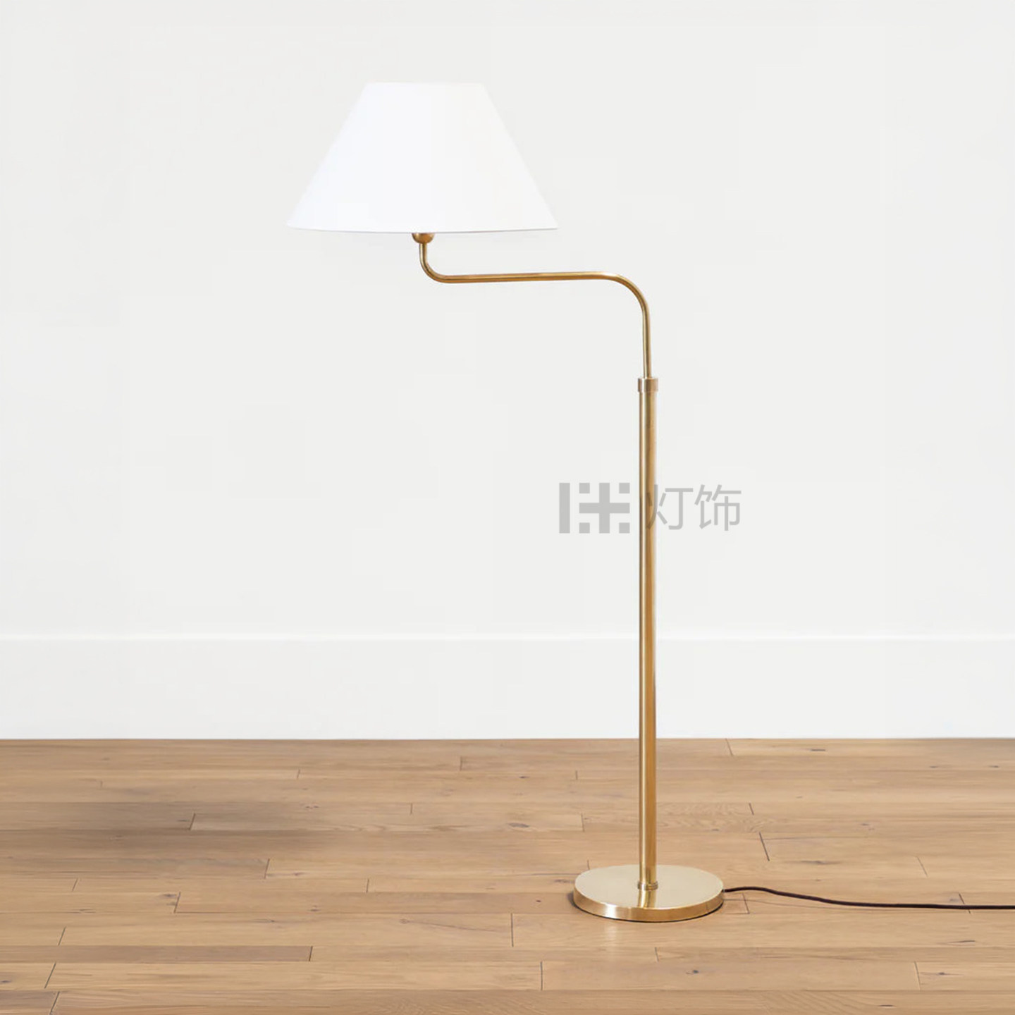 北欧简约落地灯客厅卧室铁艺亚克力灯罩样板房沙发边温馨装饰灯具