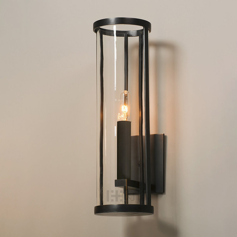 新中式极简会所过道酒店民宿卫生间洗漱间镜前壁灯设计师灯具定制