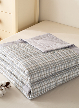 100%新疆棉花夏凉被纯棉可水洗单双人全棉夏被儿童空调被夏季薄被