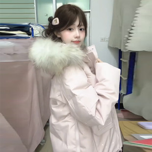 棉衣棉服外套加厚 韩系大毛领工装 丹麦之冬装 极寒派克服女2025新款