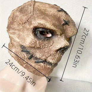 万圣节头套密室鬼屋鬼脸道具饰品服装麻布袋骷髅乳胶面具cosplay