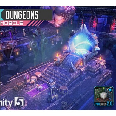unity3d场景模型魔幻地下城游戏场景素材Tiny Dungeon游戏u3d模型