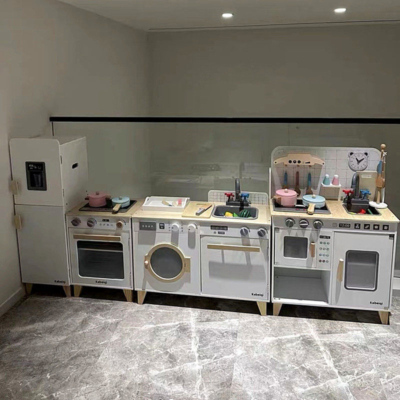 CPC做饭仿真厨房CE煤气灶台烤箱套装宝宝木制儿童过家家玩具,厨房电器,迷你厨房套装,淘宝优惠券,粉丝福利购,淘宝优惠卷