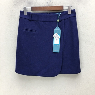 K1762切 G22 品牌折扣 毛呢短裙潮款