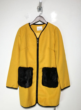 品牌折扣   时尚毛呢外套G23-L3474