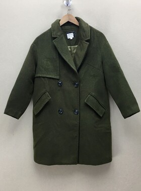 品牌折扣  毛呢大衣潮款 G23-L0101