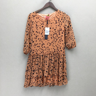 HH00570切 连衣裙潮款 品牌折扣 中袖