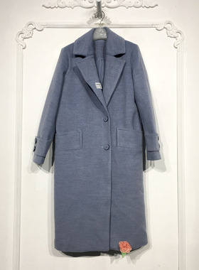 乔系列 D90042 时尚毛呢外套品牌女装折扣