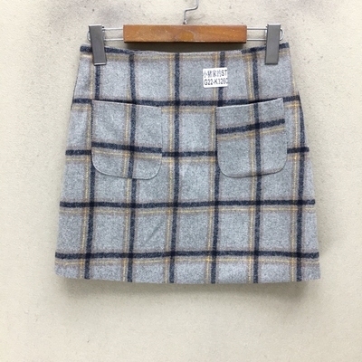 品牌折扣 毛呢短裙潮款 G22-K3260