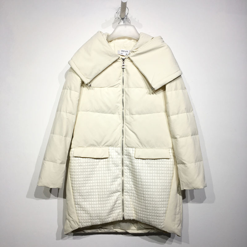 BQ系列 D97175 时尚长款羽绒服品牌女装折扣