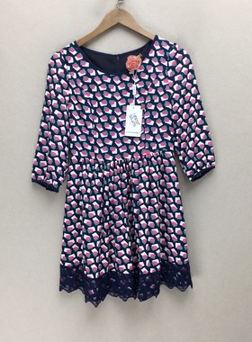 品牌折扣 长袖连衣裙潮款 G23-J4779