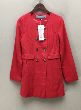 品牌折扣  毛呢大衣潮款 G23-L0323切