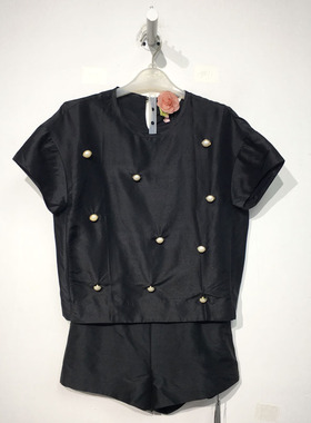 潮系列 D83024 时尚套装品牌女装折扣 切