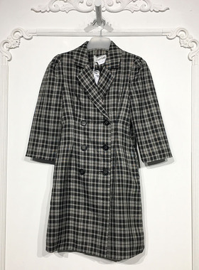 潮系列 D87540 时尚风衣外套品牌女装折扣