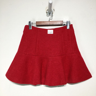 K0794切 G22 品牌折扣 毛呢短裙潮款