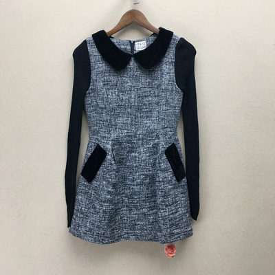 品牌折扣    长袖毛呢连衣裙潮款 G23-L6498