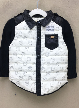 品牌折扣   童装外套潮款G24-C00576加棉 切