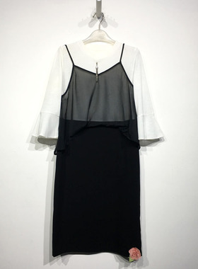 乔系列 D82609 时尚连衣裙品牌女装折扣