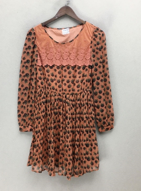 品牌折扣  长袖连衣裙潮款 G23-A2431