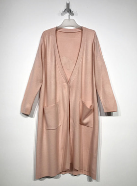 欧旗下FP系列 D84937 时尚长款针织开衫品牌女装折扣