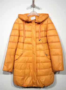 乔系列 D96737 时尚长款棉服品牌女装折扣