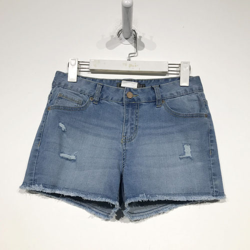HC系列 D87077 时尚牛仔短裤品牌女装折扣启