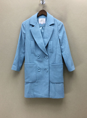 品牌折扣  毛呢大衣潮款 G23-L0945切