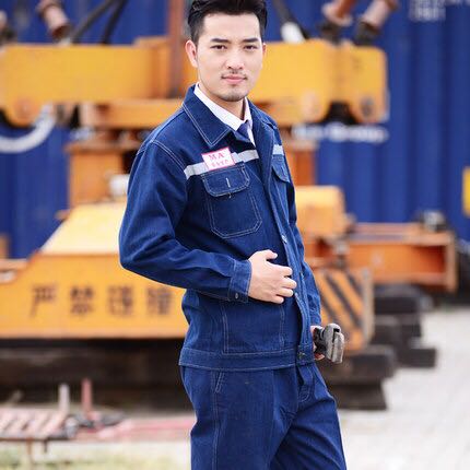 纯棉连体工作服男防静电焊工防烫汽修耐磨工装防尘劳保演出船员服