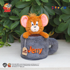 猫和老鼠毛绒玩具茶杯款汤姆公仔趣味创意玩偶可爱咖啡杯摆件礼物